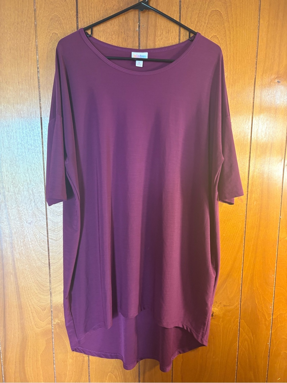 LuLaRoe Women's Scoop Neck Tunic in Plum